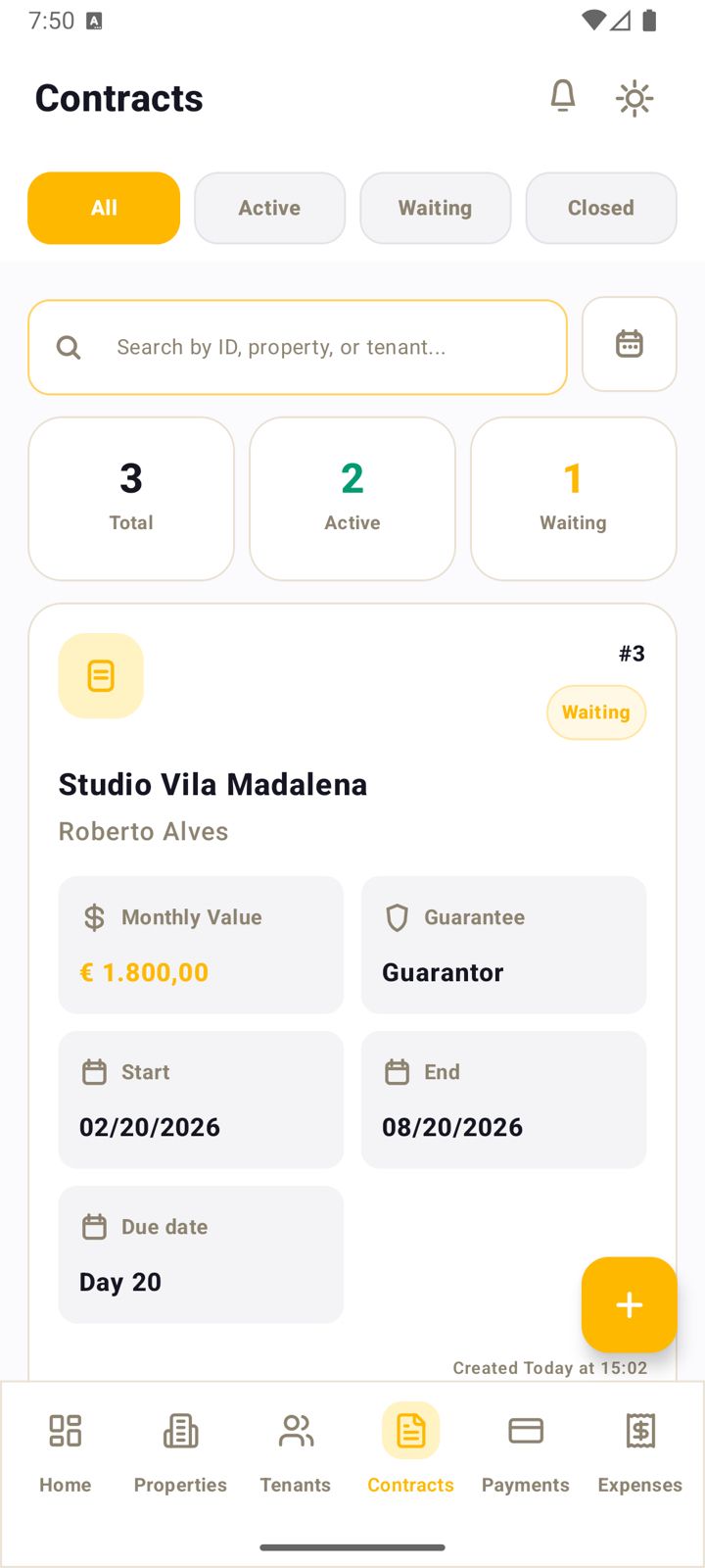 Radiance contracts screen